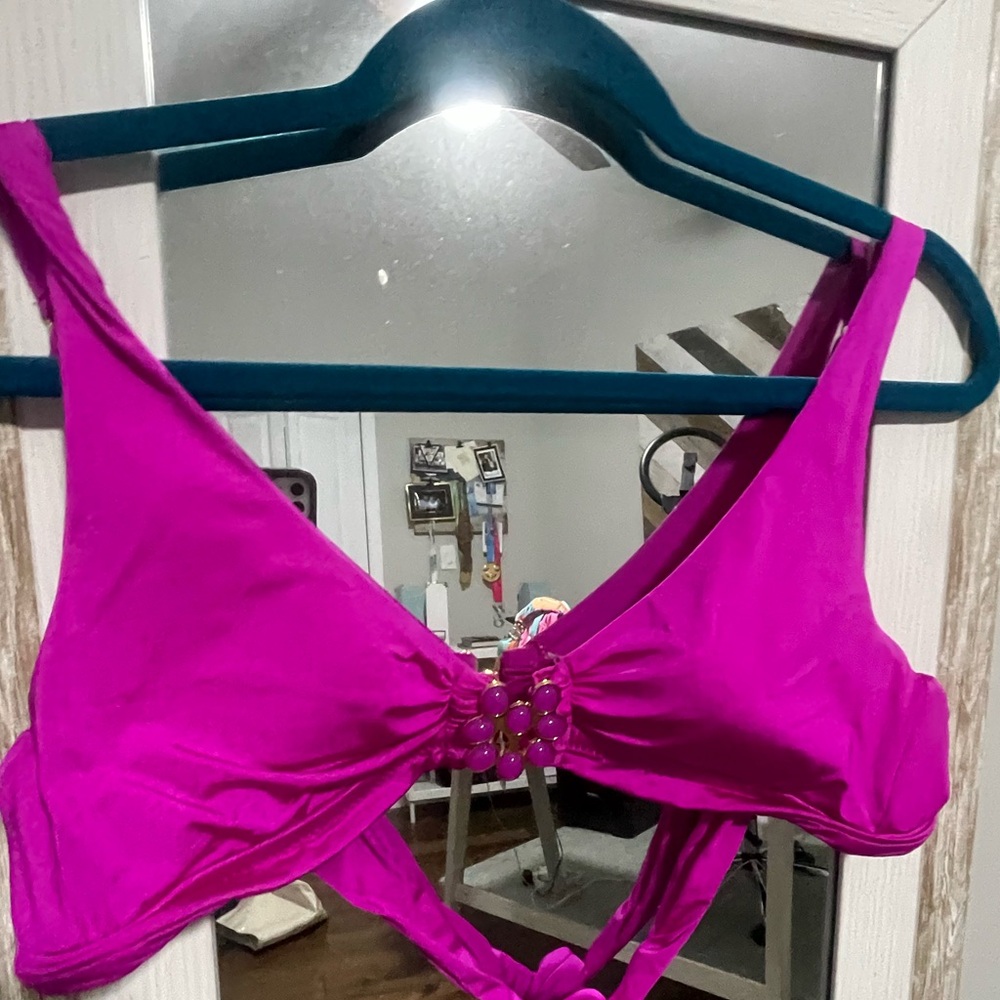 Two Trina Turk bathing suit tops